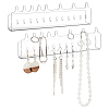Transparent Acrylic Wall Mounted Necklace Display Stands NDIS-WH0006-18-1