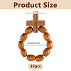 30Pcs Wooden Stretch Finger Rings RJEW-DC0001-22-2
