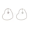 Stainless Steel Hoop Earrings EJEW-JE04453-03-2