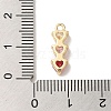 Brass Cubic Zirconia Pendants KK-G499-07G-01-3