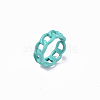 Spray Painted Alloy Cuff Rings RJEW-T011-29F-RS-3