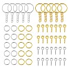 20Pcs 2 Colors Iron Split Key Rings PALLOY-CJ0002-65-1