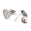 Non-Tarnish 304 Stainless Steel Stud Earring Findings STAS-I183-04A-P-3