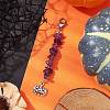 Halloween Pumpkin Alloy Pendant Decorations HJEW-JM02073-02-2