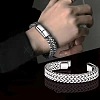 Punk Style Titanium Steel Wheat Chain Bracelets for Men WGFAED6-06-1