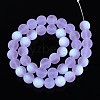 Frosted Transparent Glass Beads Strands LS-GLAA-T032-T10mm-MBB01-2