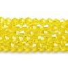 Transparent Electroplate Glass Beads Strands EGLA-A039-T4mm-A21-1