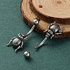 Insect 316 Surgical Stainless Steel Belly Button Rings/Earrings EJEW-G416-03AS-2