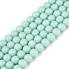 Opaque Solid Color Glass Beads Strands X-GLAA-T032-P6mm-21-1