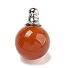 Natural Dyed & Heated Carnelian Perfume Bottle Pendants G-K338-22P-13-1