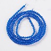 Glass Beads Strands EGLA-E057-02B-21-2