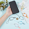 Glass & Resin Mobile Straps HJEW-BC00030-3