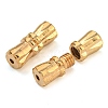 Brass Screw Clasps KK-C2965-LG-2