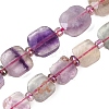 Natural Colorful Fluorite Beads Strands G-G182-G01-02-6