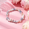 Rhombus Natural Gemstone Stretch Bracelets for Women BJEW-JB10992-01-2