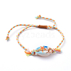 Adjustable Braided Bead Bracelets BJEW-JB05152-03-1