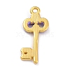 Golden Alloy Enamel Pendants KK-P197-06F-G-3