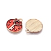 Valentine's Day Theme Alloy Enamel Pendants ENAM-T020-50E-01-2