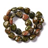 Natural Unakite Beads Strands G-I372-A05-02-5