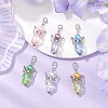 6Pcs Acrylic Angel Tulip Pendant Decorations HJEW-JM02565-2