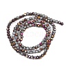 Electroplate Glass Beads Stradns EGLA-H114-02A-03-4