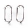 Non-Tarnish 201 Stainless Steel Stud Earring Findings STAS-K241-25P-1