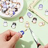 30Pcs Cat Printed Alloy Pendants ENAM-CJ0005-57-3