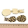 Alloy acrylic Dangle Stud Earrings EJEW-M075-01G-02-3