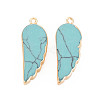 Synthetic Turquoise Pendants G-N326-127-A01-2