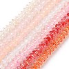 Transparent Glass Beads Strands LAMP-H061-01D-1