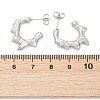 Non-Tarnish 304 Stainless Steel Melting Dripping Stud Earrings EJEW-E199-08P-2