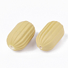 Rubberized Style Acrylic Corrugated Beads X-OACR-T014-18A-3