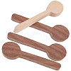 Gorgecraft 4Pcs 2 Style Walnutwood & Beechwood Spoon Mold DIY-GF0005-08-1