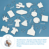 Sublimation Double-Sided Blank MDF Keychains KEYC-GA0001-38-4