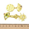 Alloy & Resin Dangle Stud Earrings EJEW-M075-03G-3