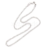 304 Stainless Steel Popcorn Chain Necklaces NJEW-H305-05P-1