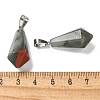 Natural African Bloodstone Pointed Pendants G-B127-15P-05-3