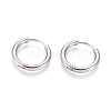 Tarnish Resistant 304 Stainless Steel Huggie Hoop Earrings LS-EJEW-F111B-17mm-P-1