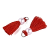 Polycotton(Polyester Cotton) Tassel Pendant Decorations FIND-T052-13I-2