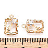 Rack Plating Brass Micro Pave Cubic Zirconia Pendants KK-K333-90G-3