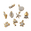 304 Stainless Steel Rhinestone Pendants STAS-B097-06G-1