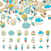 44Pcs 22 Styles Rack Plating Alloy Pendants FIND-TA0010-77-1