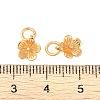 925 Sterling Silver Flower Charms with Jump Rings & 925 Stamp STER-P060-02G-3