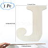 Letter Unfinished MDF Sheets WOOD-WH20012-008J-2