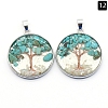 Synthetic Turquoise Pendants PW-WGDCF81-12-1