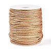 100M Segment Dyed Round Nylon & PET & Polyester Metallic Braided Cord OCOR-N009-01C-1