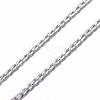 304 Stainless Steel Curb Chain Necklaces NJEW-P147-05-3