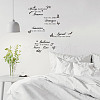 Rectangle with Word PVC Wall Stickers DIY-WH0228-118-3