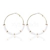 Bohemia Style Colorful Clay Beads Hoop Earrings JQ3310-5-1