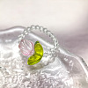 Handmade Lampwork Beaded Finger Rings WG8AEDA-02-1
